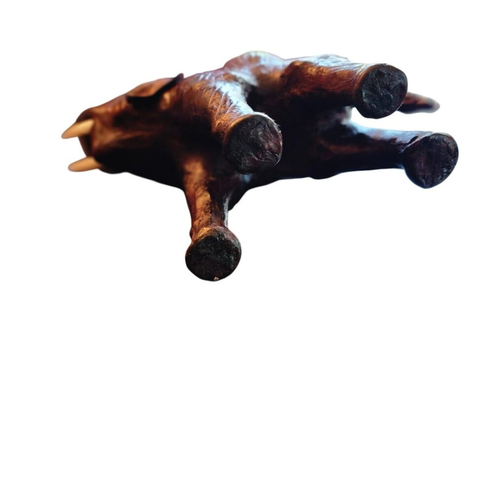 A wonderful mid 20th century Vintage Elephant –Brown Leather Statement Piece - Picture 5 of 11
